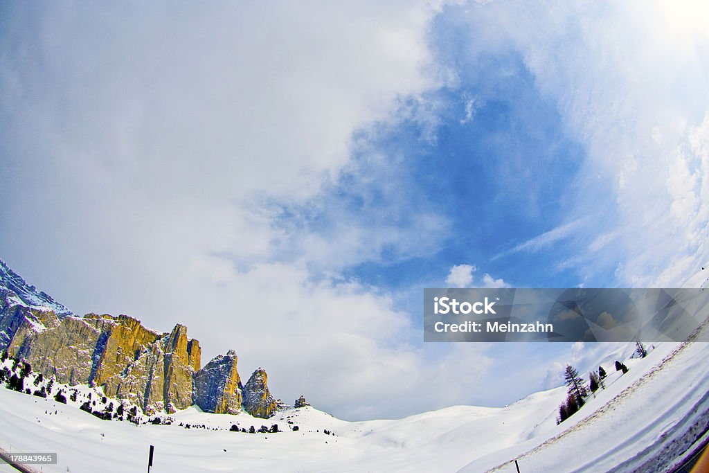 Dolomiten, Sella pass - Lizenzfrei Alpen Stock-Foto