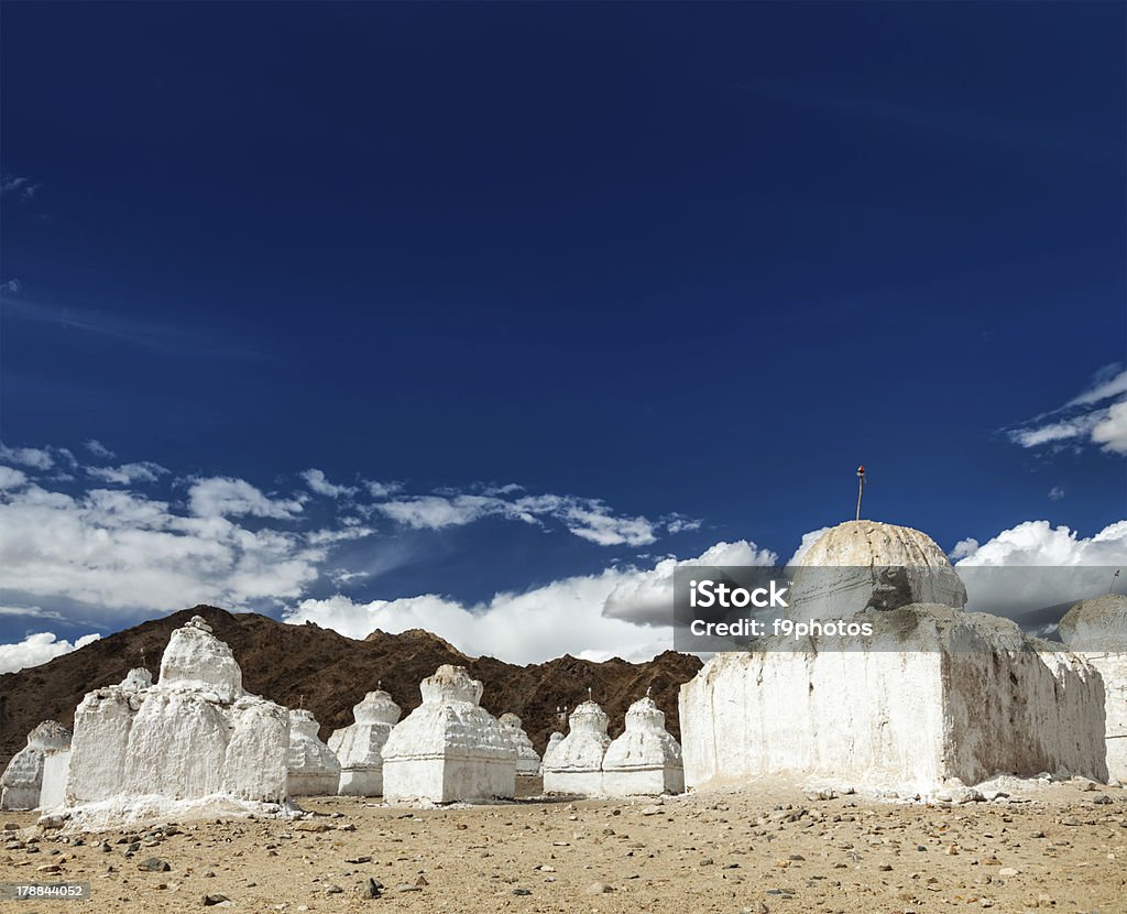 Monaci chortens, Ladakh - Foto stock royalty-free di Ambientazione tranquilla