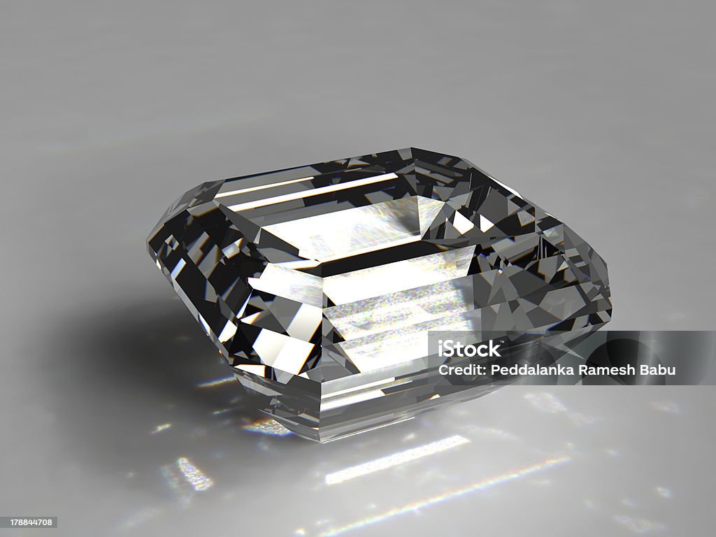 ダイヤモンドの白い背景に、高品質 - 3Dのロイヤリティフリーストックフォト