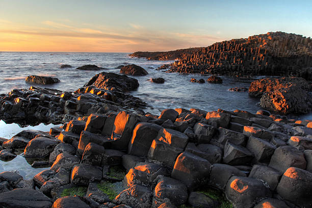 istock Sunset seascape at Giant's Causeway 178845254