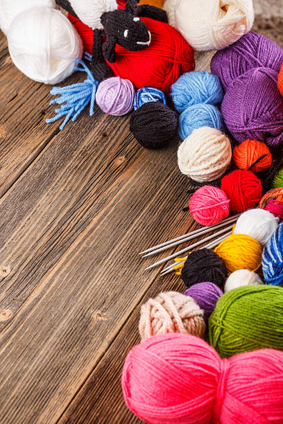 istock Frame of knitting yarn 178845856
