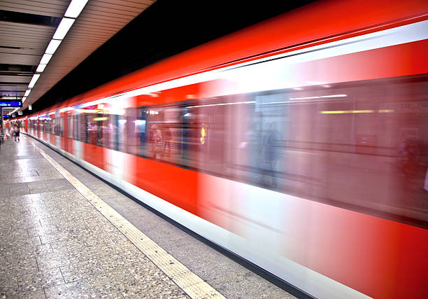 istock Train arriving in the station 178845894