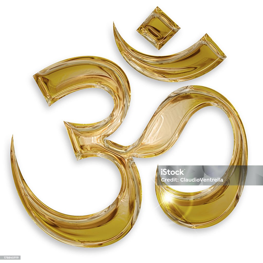 hindu om-Symbol - Lizenzfrei Abzeichen Stock-Foto