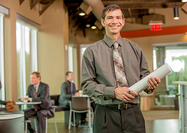 istock Hispanic business man happy about plans 178846061