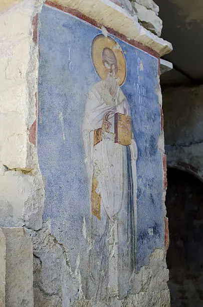 Fresco of St. Nicholas in the church of St. Nicholas (Demre, Turkey)