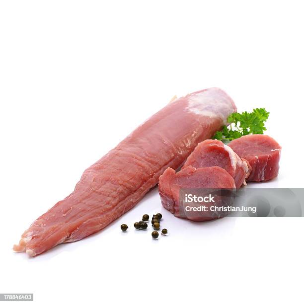 Schweinefilet Stockfoto und mehr Bilder von Filetiert - Filetiert, Schweinefleisch, Roh