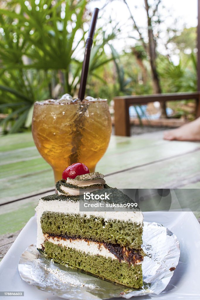 Green tea cake - Lizenzfrei Abnehmen Stock-Foto