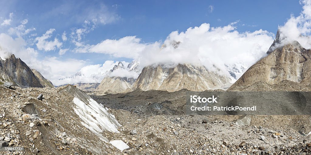 Baltoro Glacier Panorama - Photo de Asie libre de droits