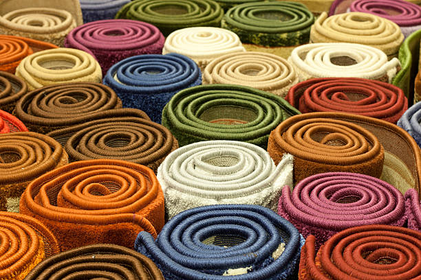 istock Colorful carpets in the store 178848526