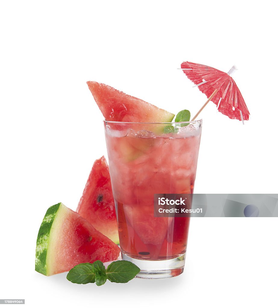 Fruit cocktail Fruit cocktail on white background Activity Stock Photo
