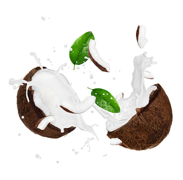 istock Coconut with splashing milk 178850528