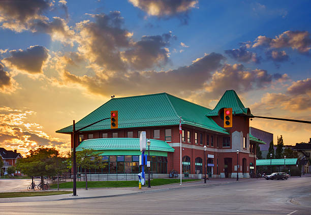 istock Barrie Ontario Canada Transit Terminal at Sunset 178851098