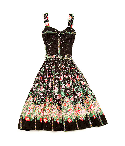 istock Flowery evase sweetheart dress 178852003