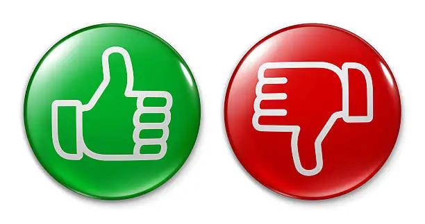 Photo of Badge - Thumb Up and Down