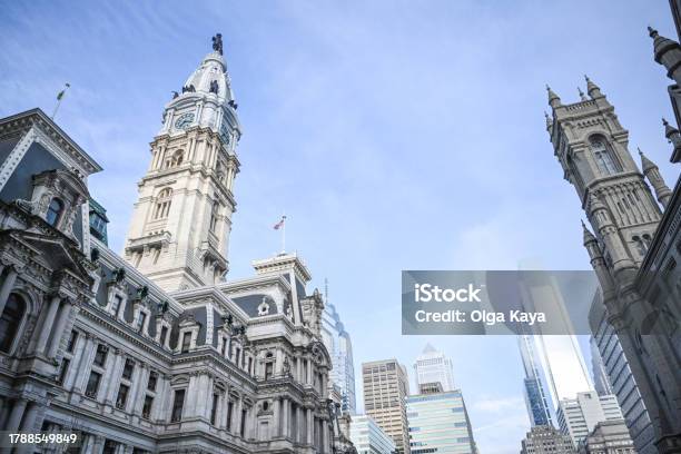 City Hall Philadelphia City Stock Photo - Download Image Now - Architecture, Benjamin Franklin Parkway, Building Exterior