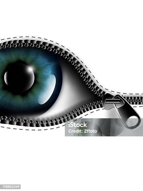 Open Your Eyes Stock Illustration - Download Image Now - Eye, Zipper, Allegory Painting