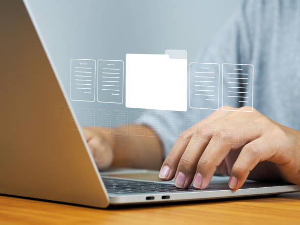 istock Business files Store or organize documents in an internal company database. 1788552534