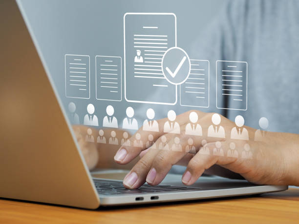 istock Online surveys and personnel checklists in digital form 1788553584