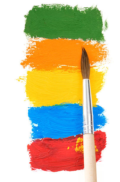 istock brush and color paints on white 178855661