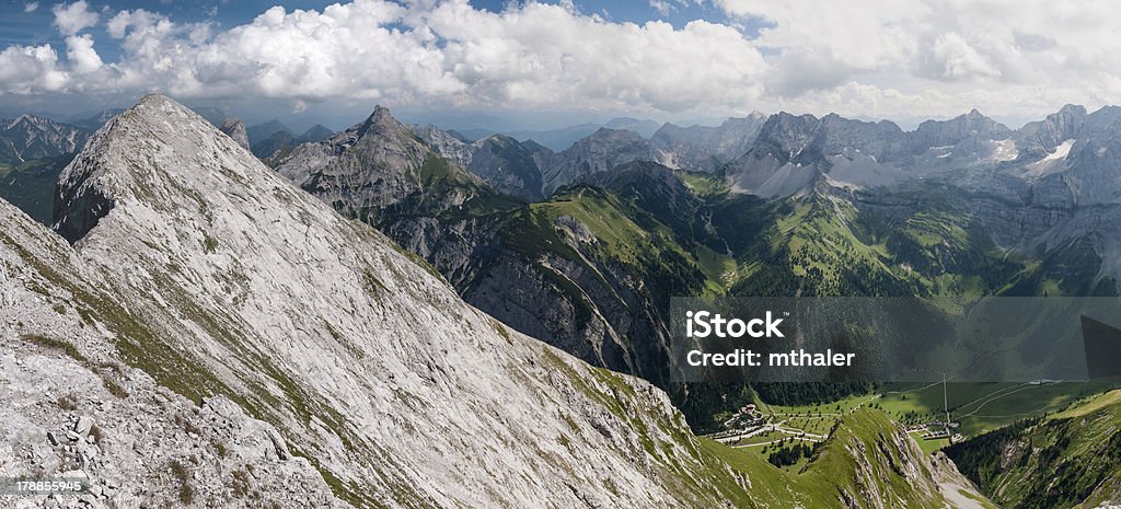 Karwendelgebirge Panorama - Lizenzfrei Alpen Stock-Foto