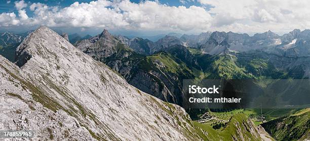 Karwendelgebirge Panorama Stockfoto und mehr Bilder von Alpen - Alpen, Berggipfel, Bergsteigen