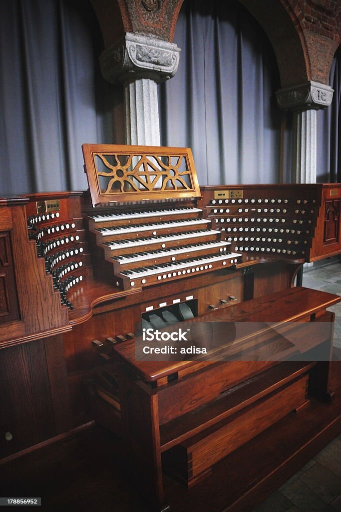 Órgão de Igreja - Foto de stock de Antiguidade royalty-free