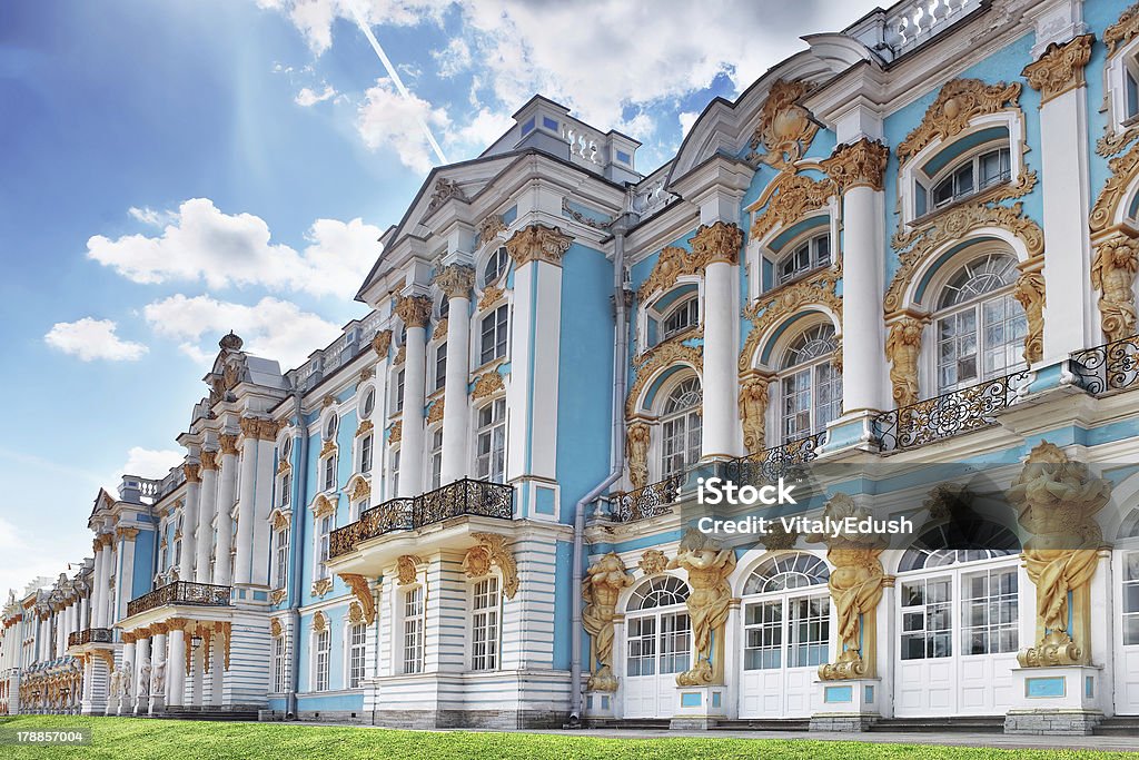 Katherine's Palace Saal in Tsarskoe Selo (Puschkin). - Lizenzfrei Palast Stock-Foto