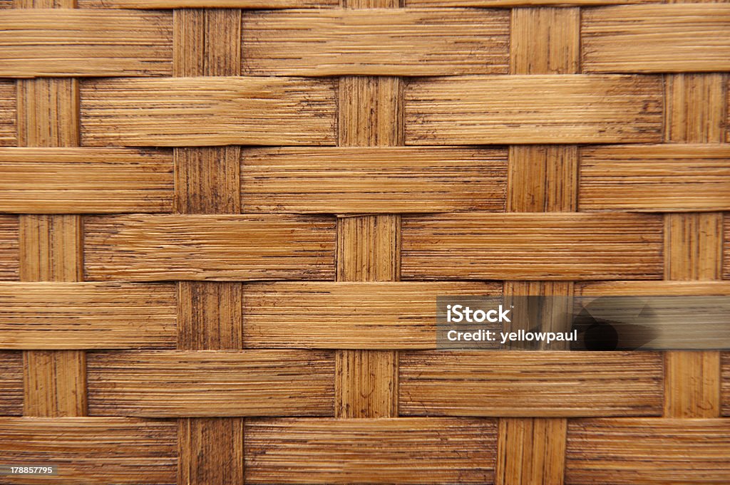 Bambú tejido, marrón claro textura - Foto de stock de Bambú - Material libre de derechos