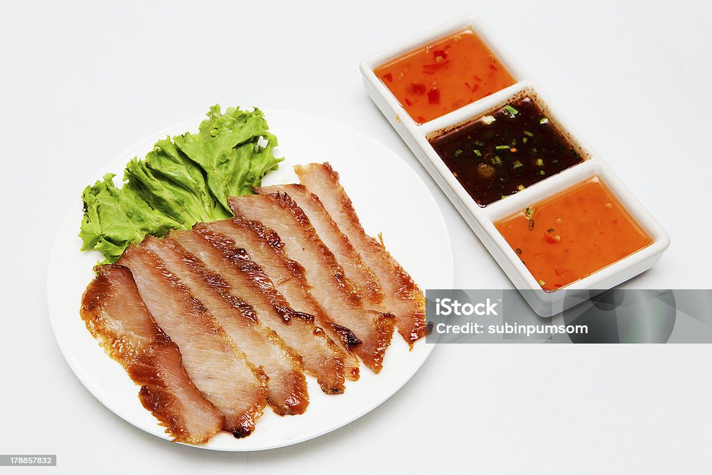 Roast pork thai style food Appetizer Stock Photo