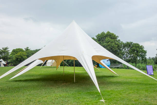 istock Camping tents on the park lawn 1788579839