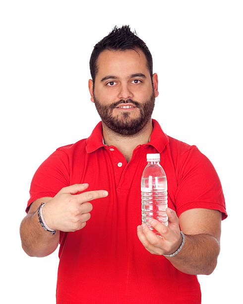 istock Bearded young men with a water bottle 178858283