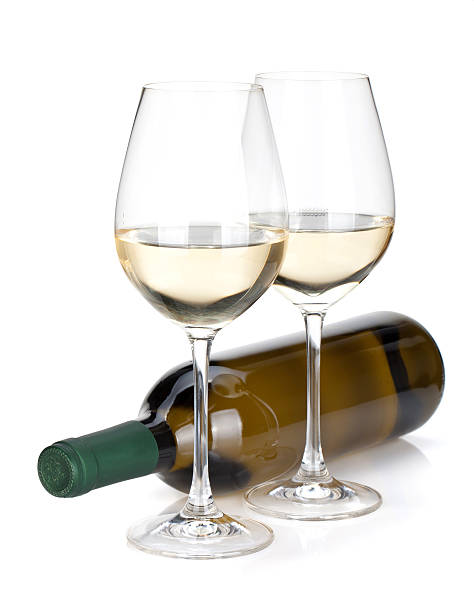 istock White wine bottle and two glasses 178859047