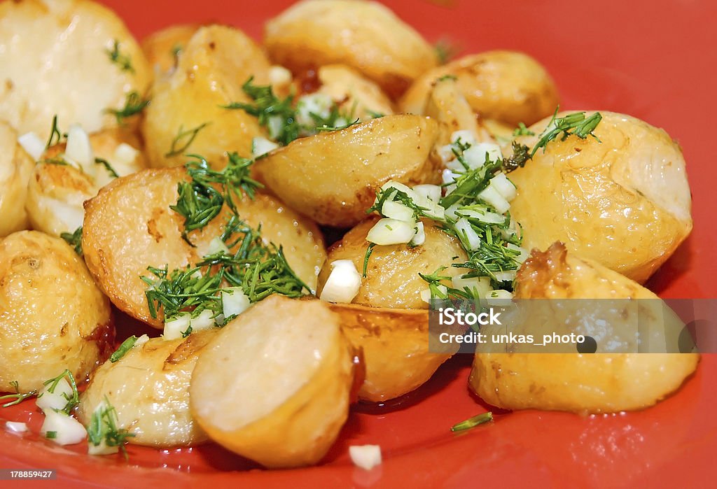 Patate arrosto - Foto stock royalty-free di Aglio - Alliacee