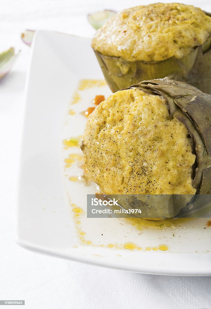 Stuffed Alcachofras. - Royalty-free Alcachofra Foto de stock