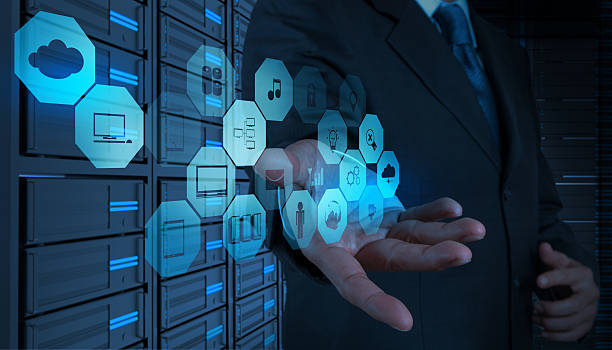 istock Businessman working with  Cloud Computing diagram on the new co 178860493