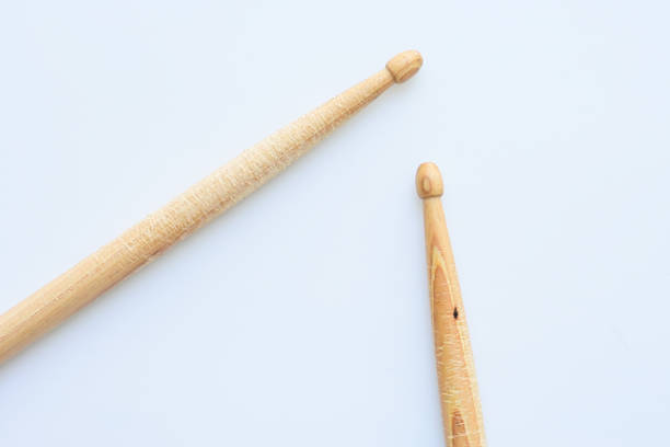 istock wooden drumstick isolated on white background, object for play drum 1788605337