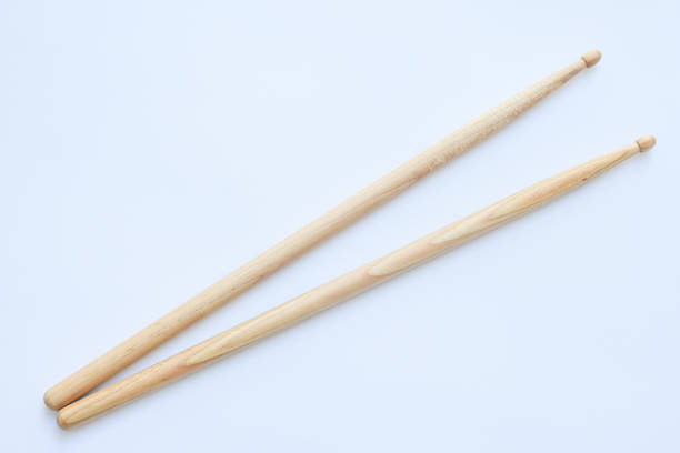 istock wooden drumstick isolated on white background, object for play drum 1788605612