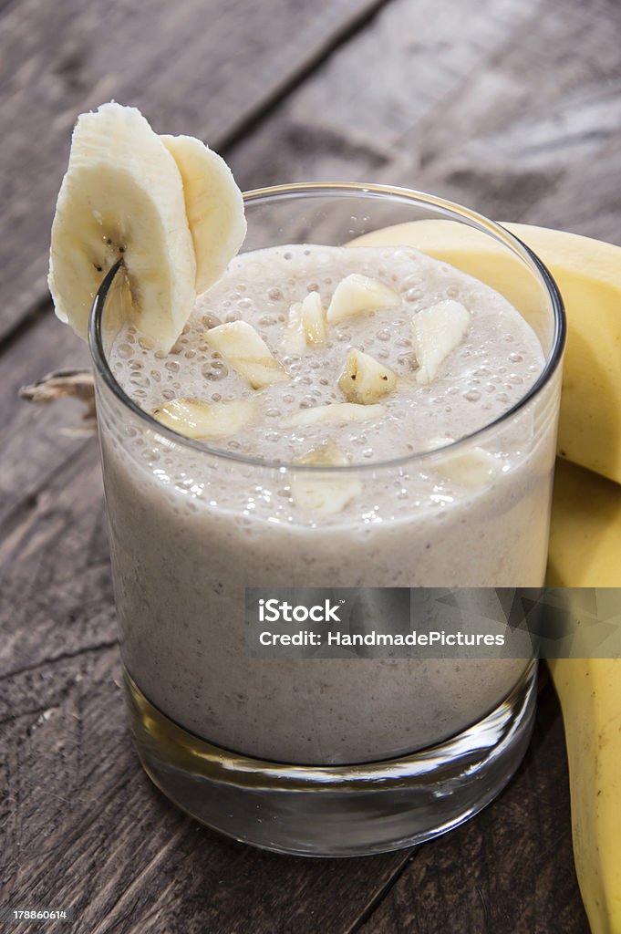 Smoothie bananowy - Zbiór zdjęć royalty-free (Banan)