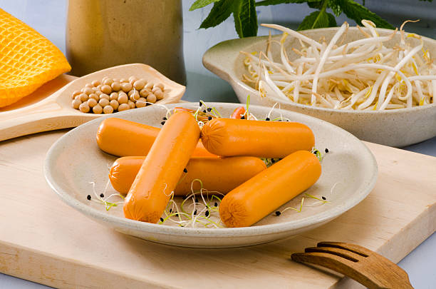 istock Vegetarian tofu sausage. 178861154