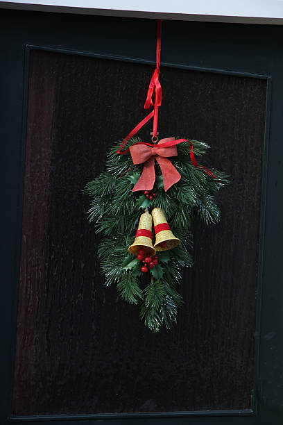 istock Christmas wreath on a door 178861308