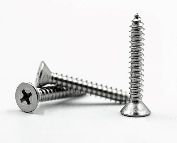 istock DIN 7982 screw for wood close up on white background 1788614900