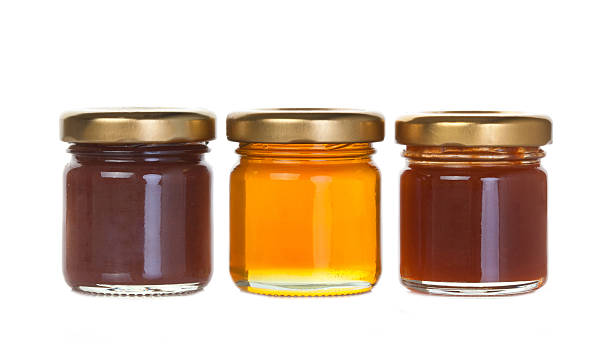Three jar of jam and honey