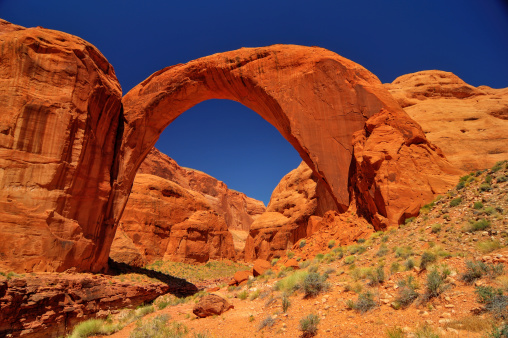 Rainbow Bridge National Monument. Large enough to fit the Statue of Liberty under its arch.
