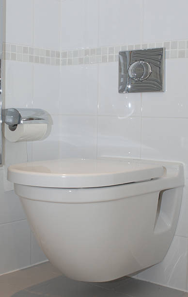 istock Modern White Wall Mounted Toilet Bowl 178862888