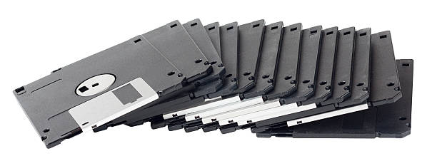 istock Isolated black floppy disks 178863058