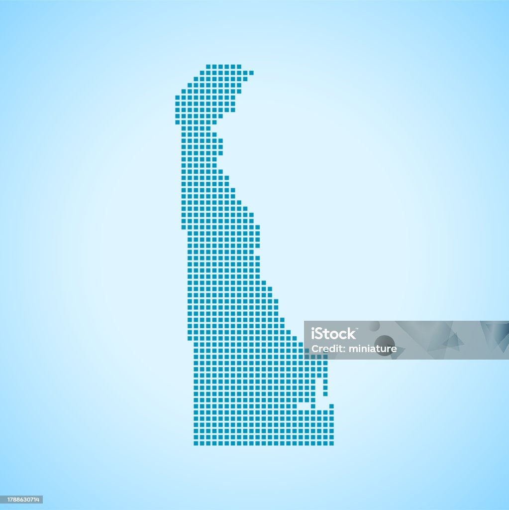 Feloware Delaware Map Stock Illustration - Download Image Now - Abstract ...