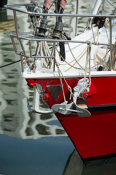 istock Yacht with anchors 178863686
