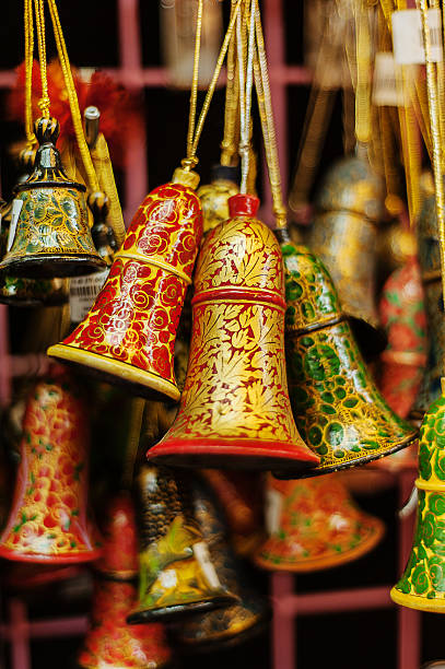 istock Wooden painted christmas bells 178864251