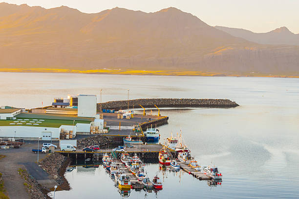 istock Sunset over the  Djupivogur village - Iceland. 178865192