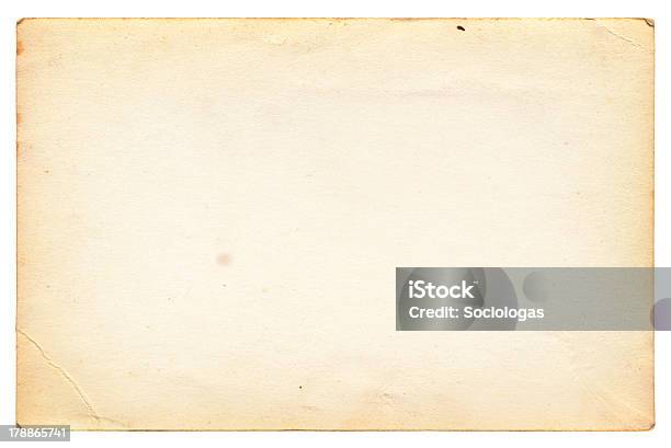 Photo Stock Photo - Download Image Now - Paper, Old, Textured